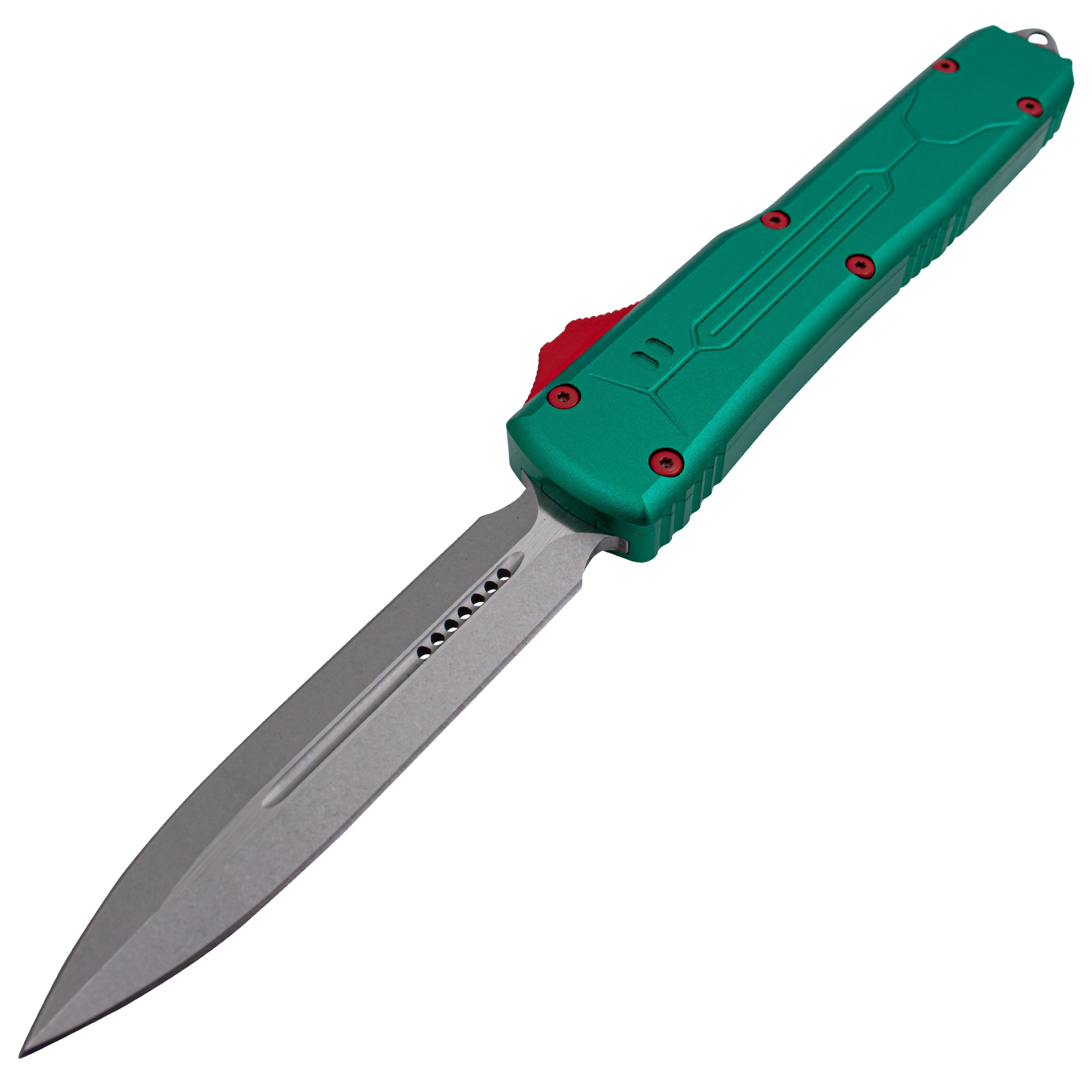 Covert Ops Dagger Verde Automatic OTF Stiletto Blade Green